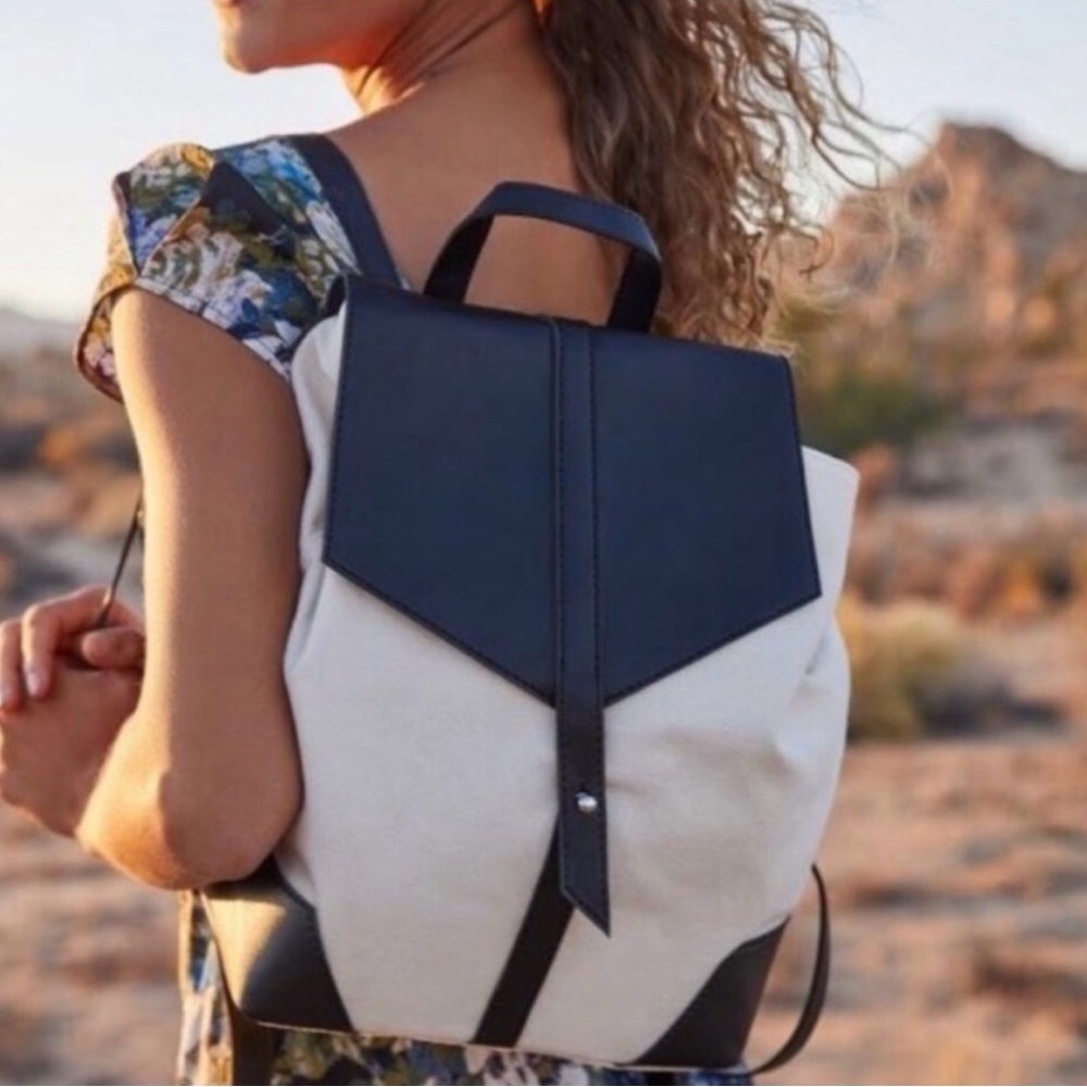 Deux Lux vegan leather canvas back pack